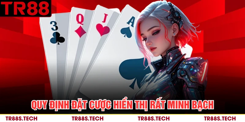 Quy định đặt cược hiển thị rất minh bạch